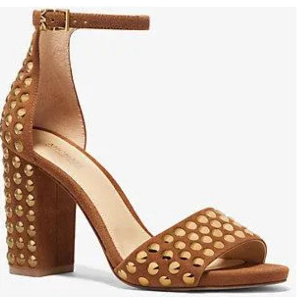 Michael Kors Suede Leela Studded Sandal. Size 6